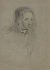 Young Woman with Braided Hair and a Veil