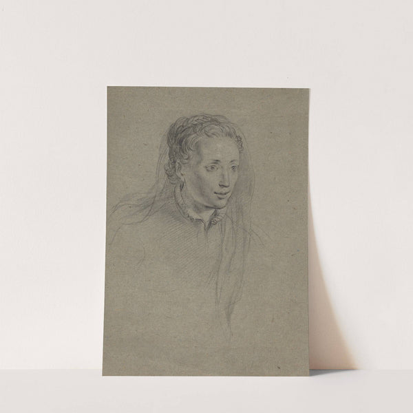 Young Woman with Braided Hair and a Veil by Ottavio Leoni