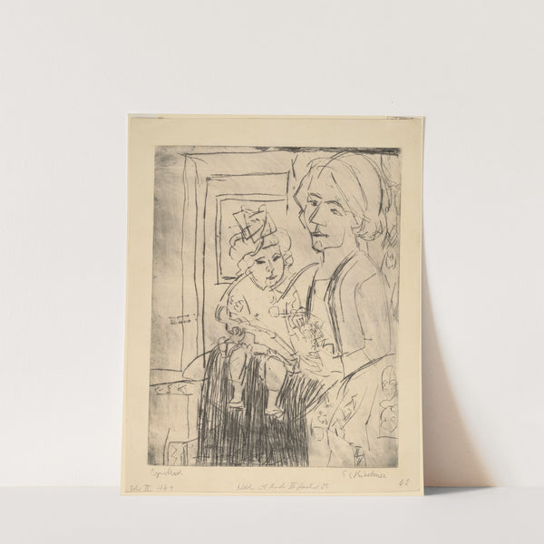 Young Woman with Child (1923) by Ernst Ludwig Kirchner