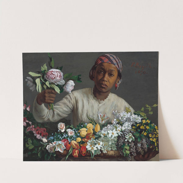 Young Woman with Peonies (1870) by Frédéric Bazille