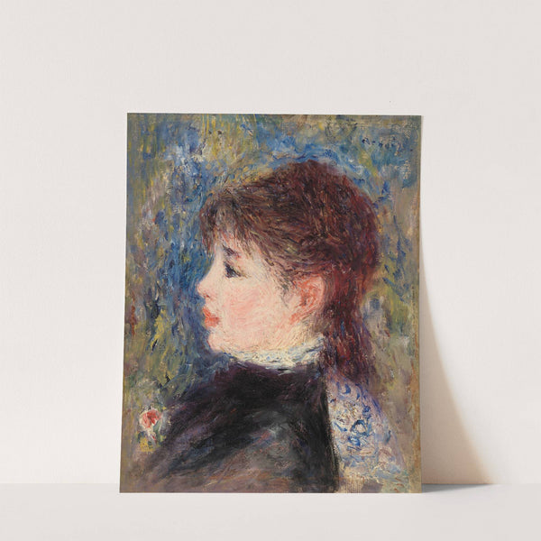 Young Woman with Rose (Jeune fille à la rose) by Pierre-Auguste Renoir