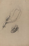 Young Woman’s Hands and Beribboned Hat