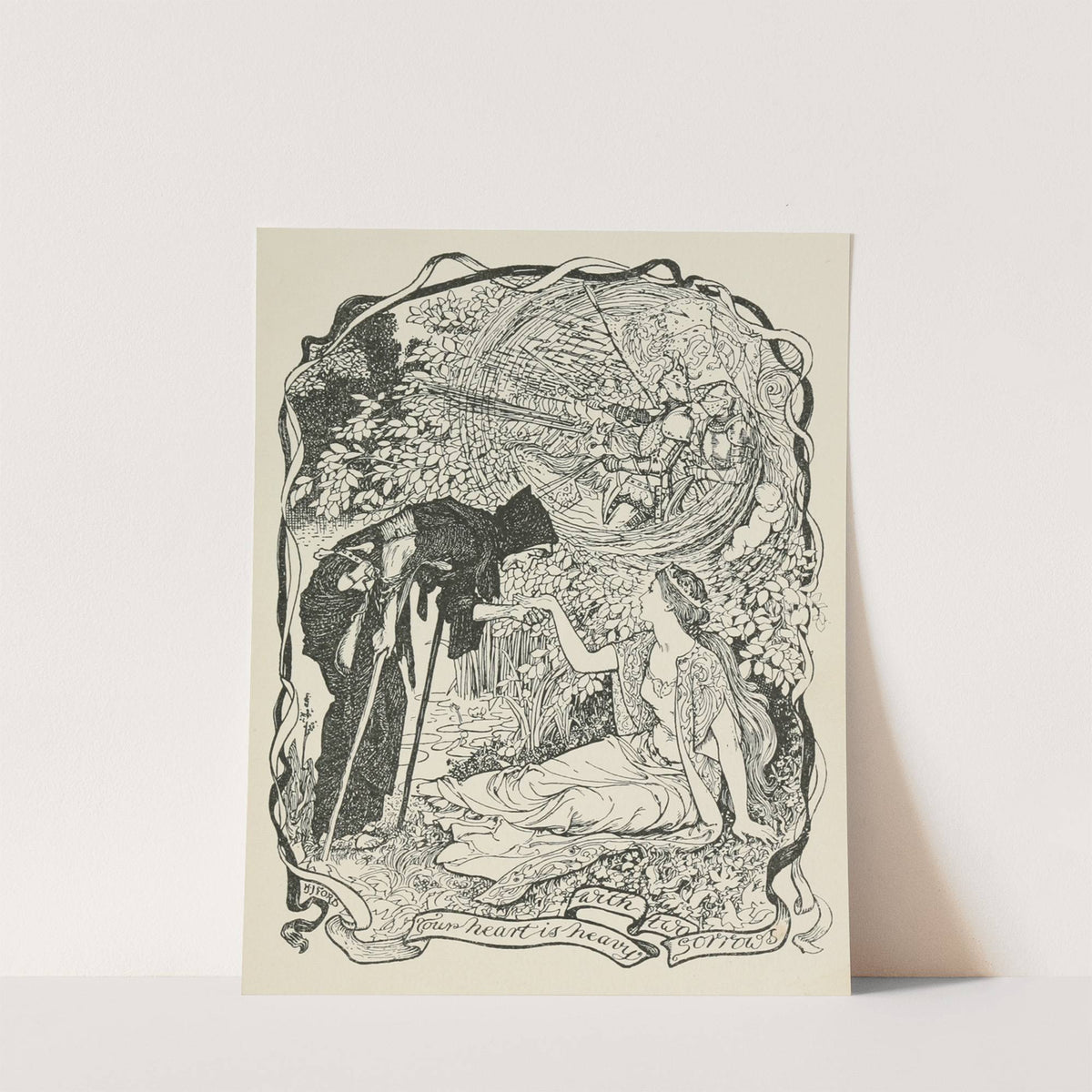 Your Heart is heavy with two Sorrows by Henry Justice Ford