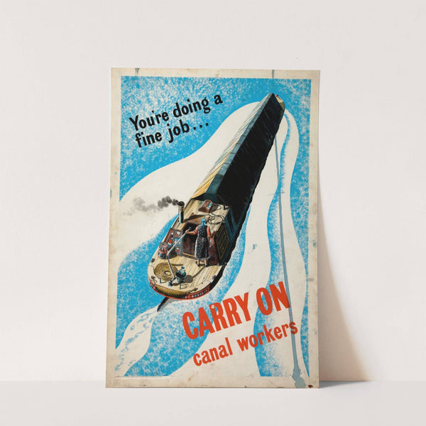 You're doing a fine job...carry on, canal workers by Anonymous