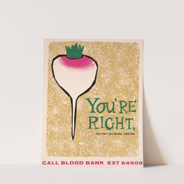 You're right, you can't get blood from one by National Institutes of Health