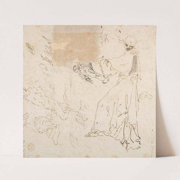 Youth in Clerical Robes and Other Studies (1696–1770) by Giovanni Battista Tiepolo