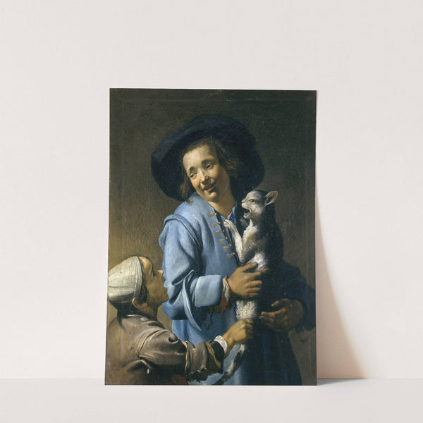 Youths Playing With The Cat by Abraham Bloemaert