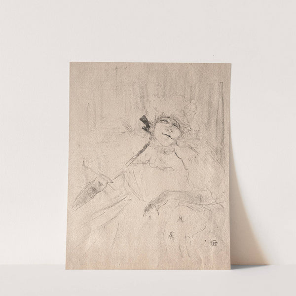 Yvette Guilbert: Chanson Ancienne by Henri de Toulouse-Lautrec