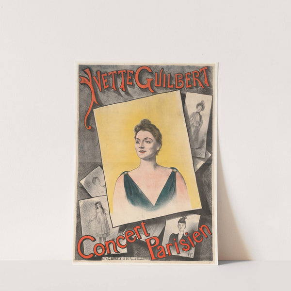Yvette Guilbert Concert Parisien (1891) by Marie-Edmond Höner