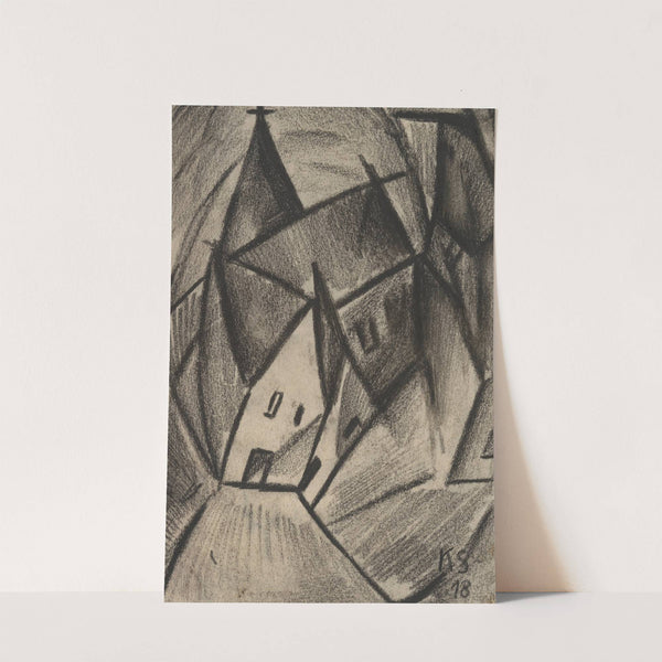 Z31 Nächtliches Dorf by Kurt Schwitters