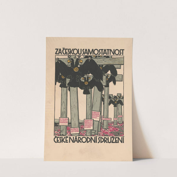 Za ceskou samostatnost, Ceske narodni sdruzeni by Vojtech Preissig