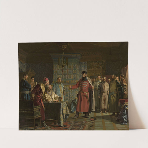 Zakhary Lyapunov's quarrel with the Tsar Vasili Shuysky by Nikolay Nevryov