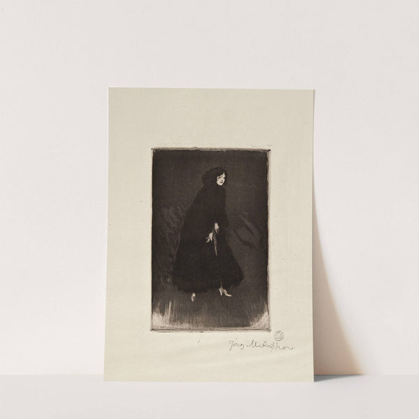 Zakryta czarnym płaszczem (1905 - 1907) by Józef Mehoffer