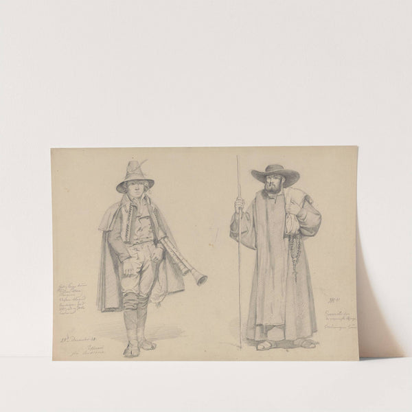 Zampogna-spiller og eremitt (1841) by Adolph Tidemand