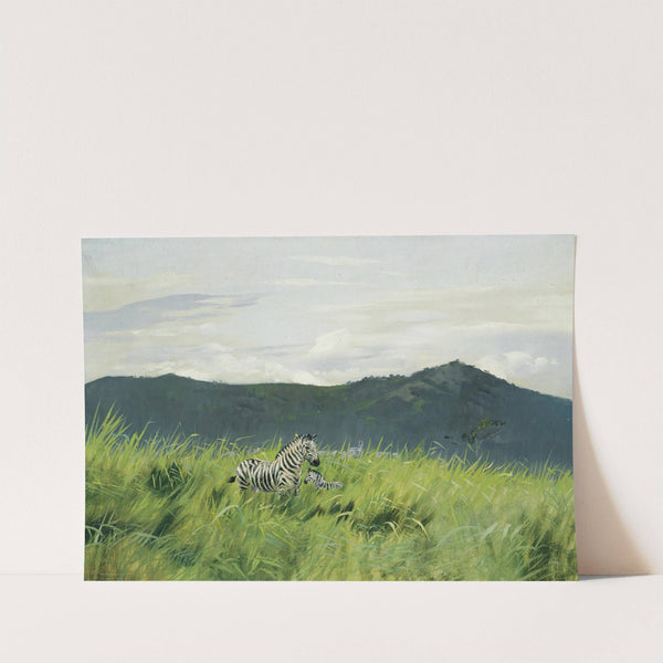 Zebra On The Steppe (1891) by Wilhelm Kuhnert