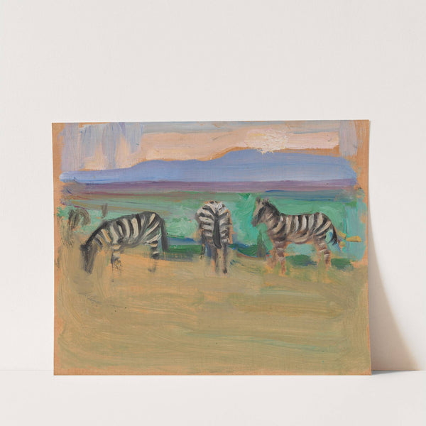 Zebras (1909) by Akseli Gallen-Kallela