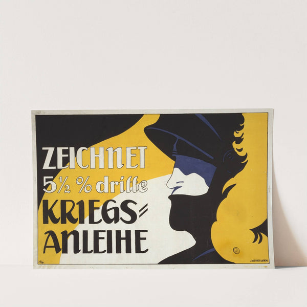 Zeichnet 5 and half percent dritte Kriegs-Anleihe by Heinrich Lefler