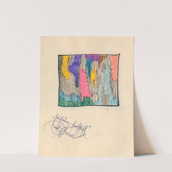 Zeichnung; Farbstift by Karl Wiener