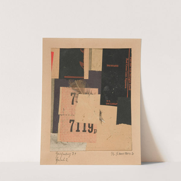 Zeichnung I 9 Hebel 2 (Drawing I 9 Lever 2) (1920) by Kurt Schwitters