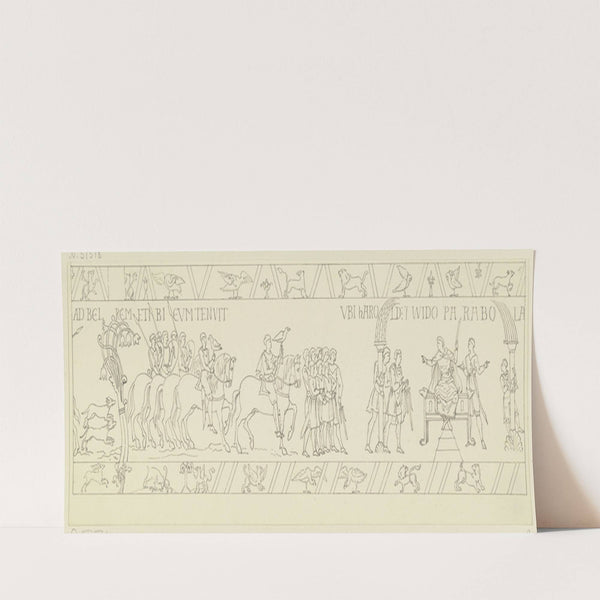 Zeichnung nach dem Bildteppich von Bayeux by Ferdinand Fellner