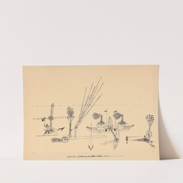 Zeichnung zum gelben Hafen by Paul Klee