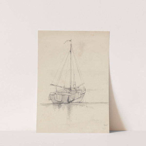 Zeilschip by August Allebé