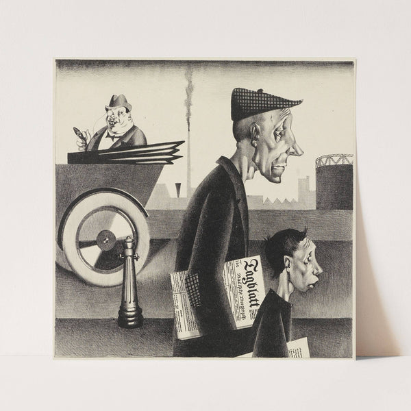 Zeitungsträger (1924) by Georg Scholz