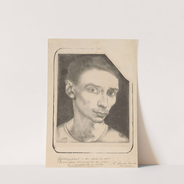 Zelfportret (1915) by Jan Mankes