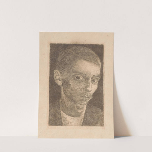 Zelfportret met snor (1915) by Jan Mankes