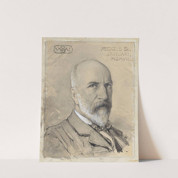 Zelfportret op 51-jarige leeftijd (1981) by Bernard Willem Wierink