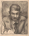 Zelfportret, tekenend
