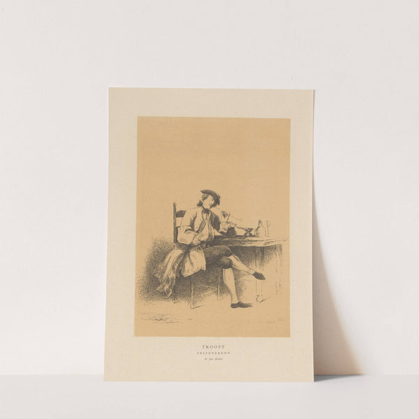 Zelfportret van Cornelis Troost (1873) by Alexander Ver Huell