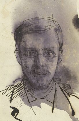 Zelfportret van Jan Veth