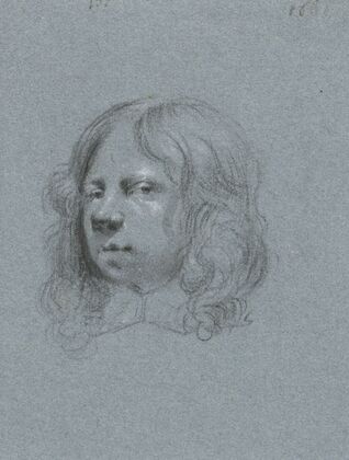 Zelfportret van Moses ter Borch, naar links