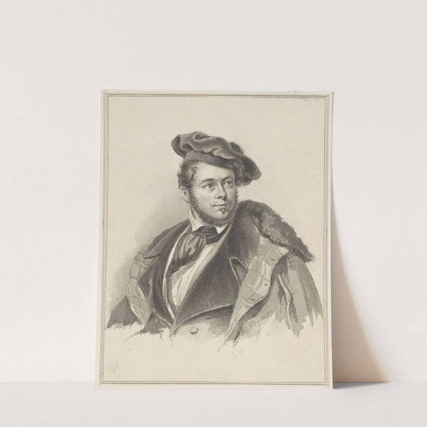 Zelfportret van Willem George Frederik Heijmans (1825 - 1868) by Willem George Frederik Heijmans