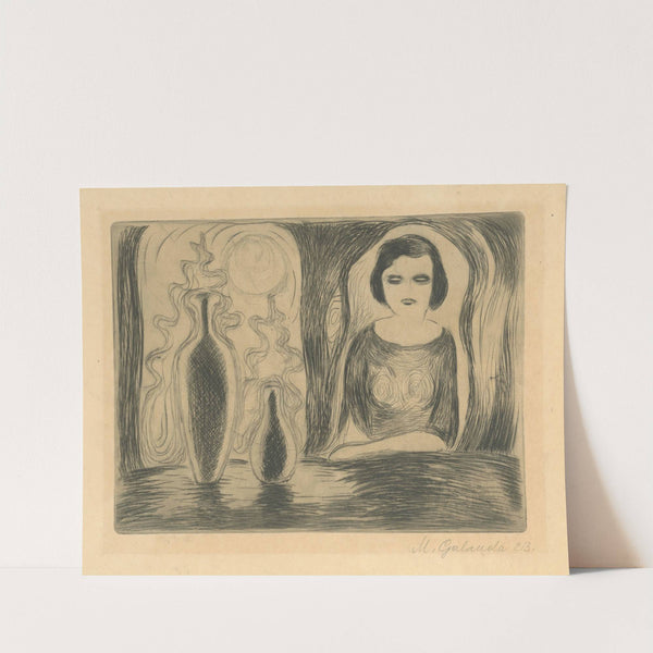 Žena pri stole by Mikuláš Galanda