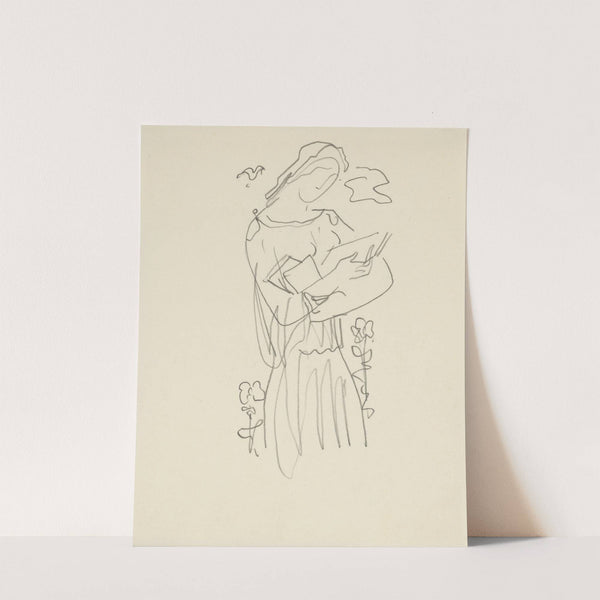 Žena s knihou by Mikuláš Galanda