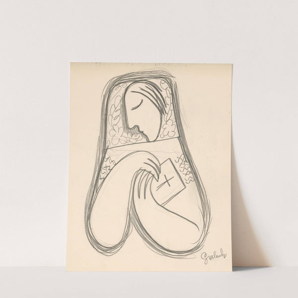 Žena s modlitebnou knižkou by Mikuláš Galanda