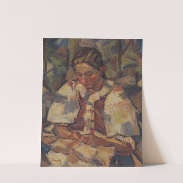 Žena v kroji by Gustáv Mallý