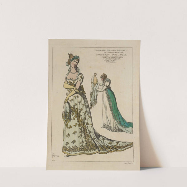 Zenaide Clary, psse. Joseph Bonaparte. Grand costume de cour by Raphaël Jacquemin