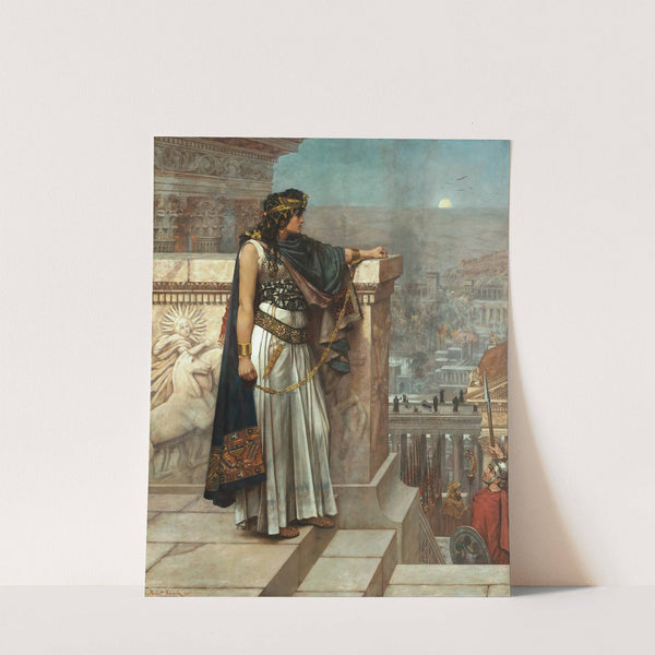 Zenobia's last look on Palmyra by Herbert Gustave Schmalz