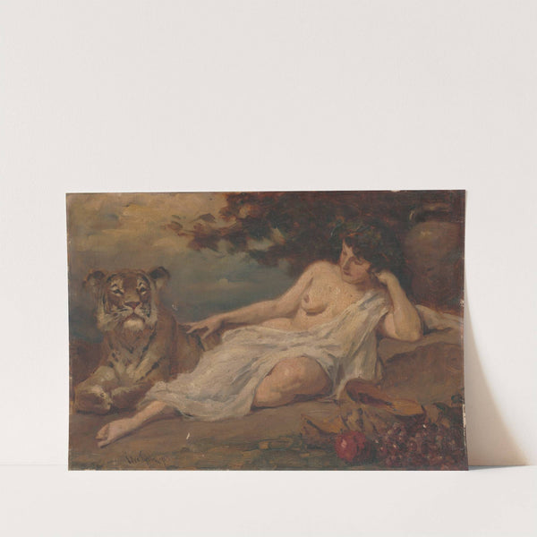 Ženský akt s tigrom by Július Éder