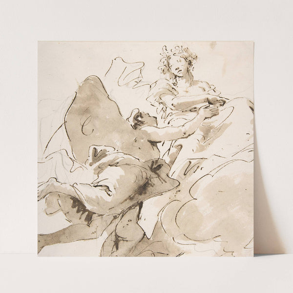 Zephyr and Flora (1696–1770) by Giovanni Battista Tiepolo