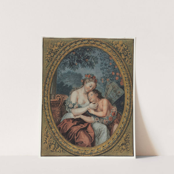 Zephyre and Flore by Jean François Janinet