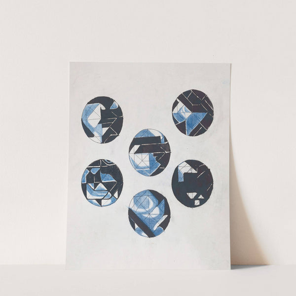 Zes cirkelvormige ontwerpen by Richard Nicolaüs Roland Holst