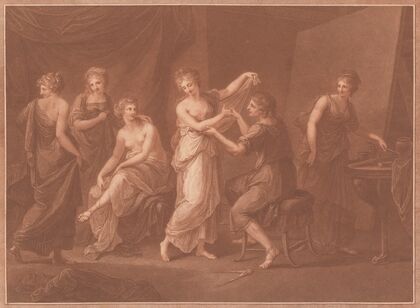 Zeuxis Composing the Picture of Juno (1785)