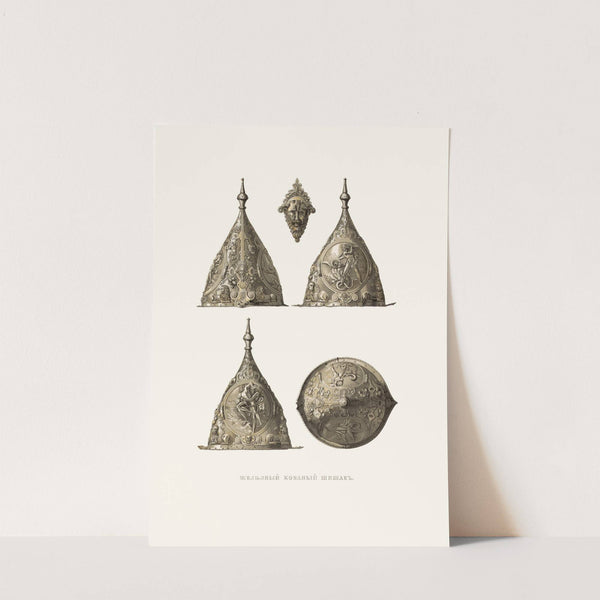 Zheleznyi kovanyi shishak. (izobrazhenie 1.) by Fedor Grigoryevich Solntsev