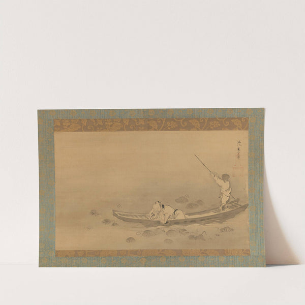 Zhou Maoshu Admiring Lotuses (17th century) by Kaihō Yūsetsu