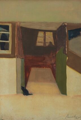 Zijn huis te Stanton Saint Bernard (1915)