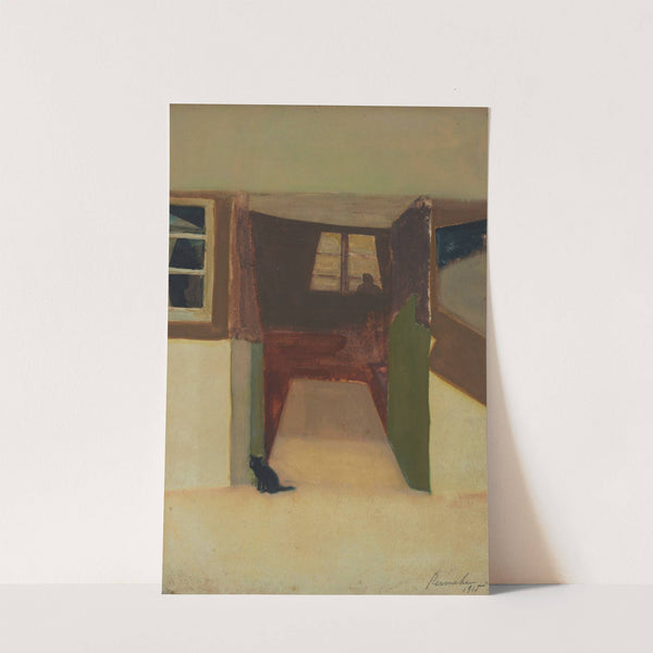 Zijn huis te Stanton Saint Bernard (1915) by Constant Permeke